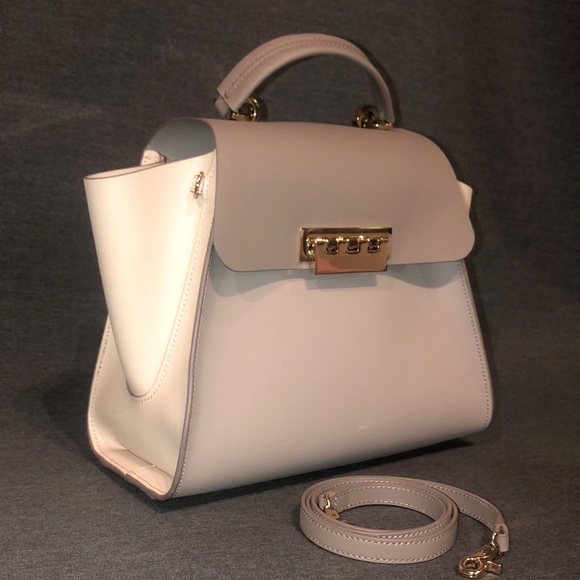 Zac Posen Two-Tone Eartha Leather Tote Bag - Picture 1 of 8
